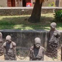 Touching memorial on the Old Slave Market of Stone Town